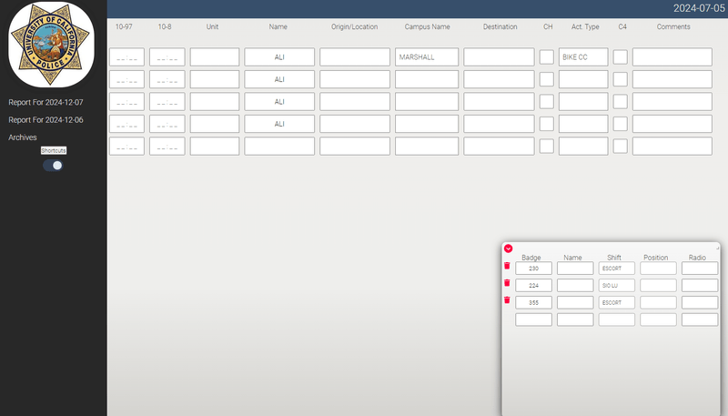 Police Department DAR project preview